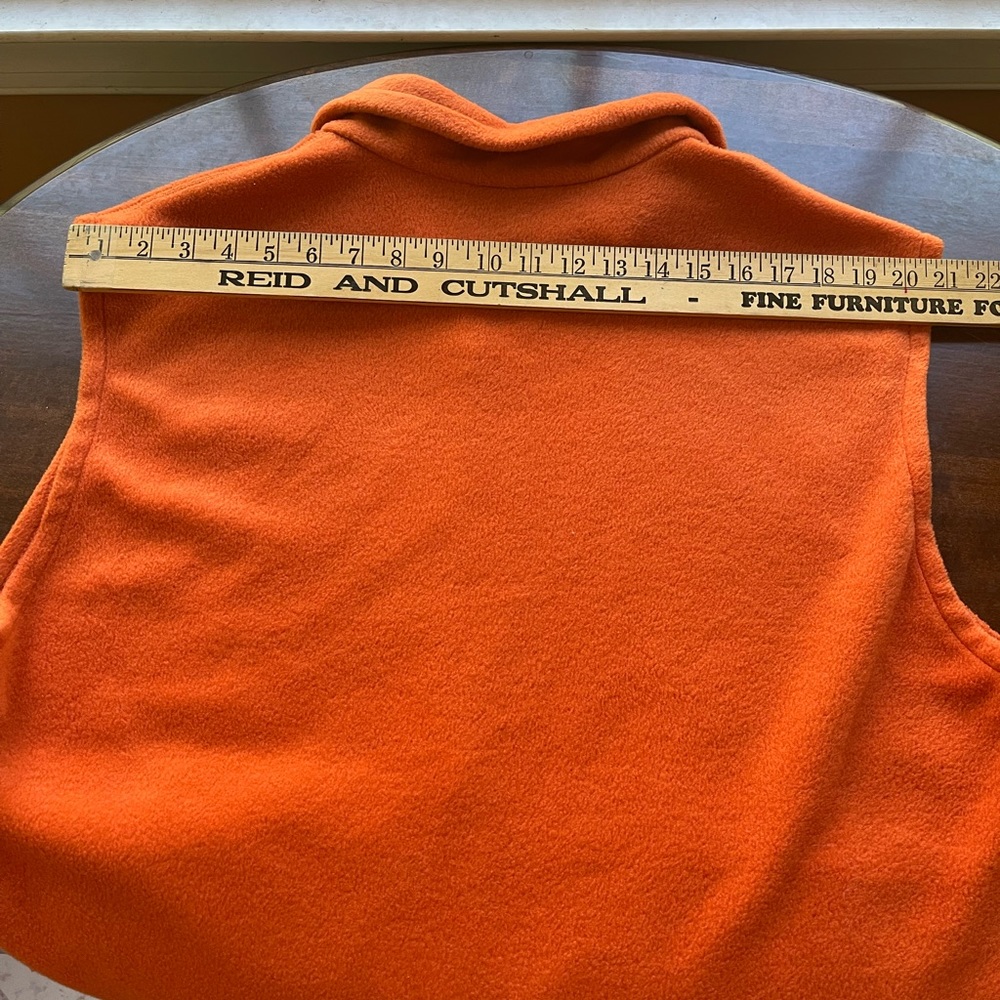 Columbia Large Tall LT orange fleece vest - Picture 6 of 6
